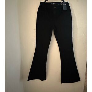 High Rise Black Flare Jeans